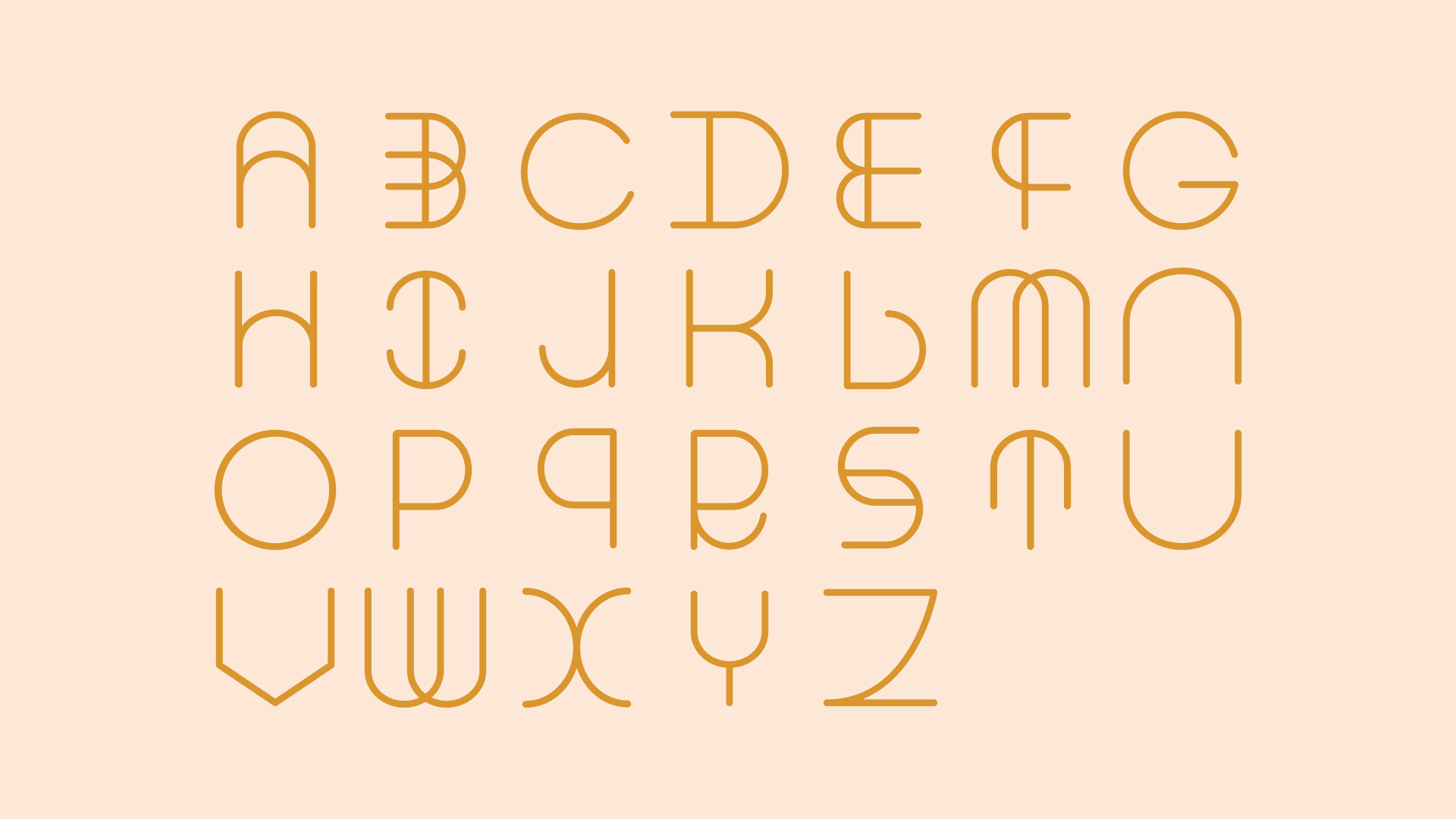 Typeface I designed for the identity